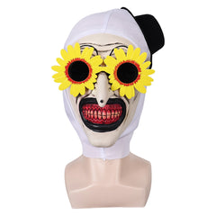 Terrifier 3(2024) Art The Clown Masque avec Lunettes Jaunes Cosplay Accessoire