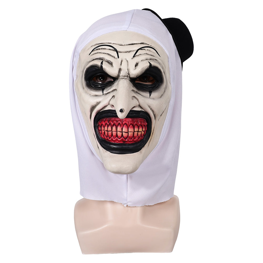 Terrifier 3(2024) Art The Clown Masque avec Lunettes Jaunes Cosplay Accessoire