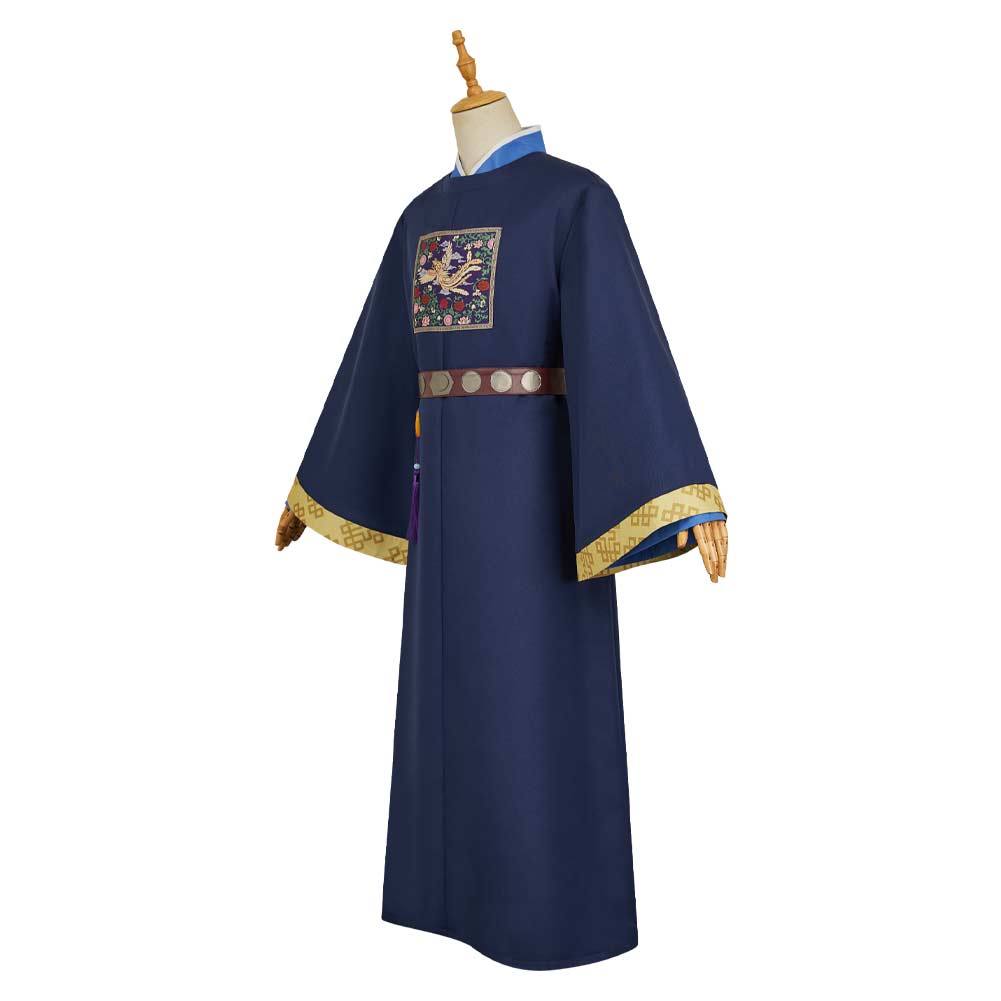 The Apothecary Diaries Jinshi Tenue Bleue foncée Cosplay Costume