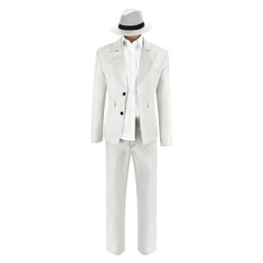 The Bad Guys Mr. Wolf Set d'Uniformes Blancs Cosplay Costume