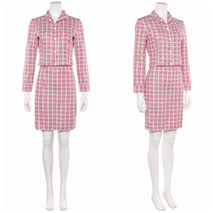 The Fantastic Four: First Steps(2025) Invisible Woman Tenue à Carreaux Rouge et Blanc Cosplay Costume