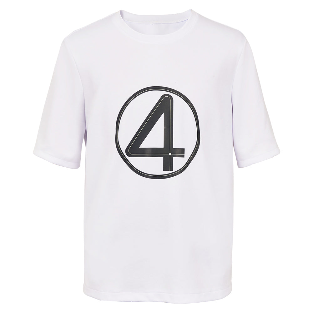 The Fantastic Four: First Steps(2025) The Thing T-shirt Blanc Cosplay Costume