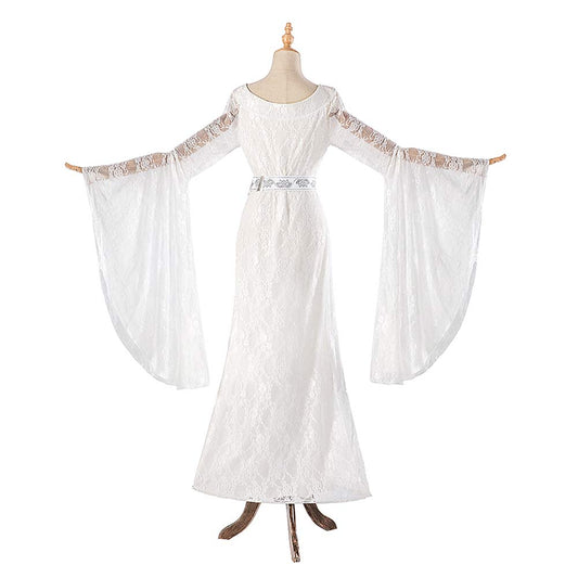 The Lord of The Rings Galadriel Robe Blanche Cosplay Costume