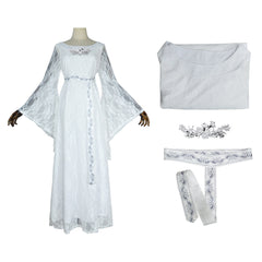 The Lord of The Rings: The Rings of Power 2(2024) Galadriel Robe Blanche Cosplay Costume