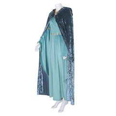 The Lord of the Rings: The Rings of Power Galadriel Robe Bleue Cosplay Costume