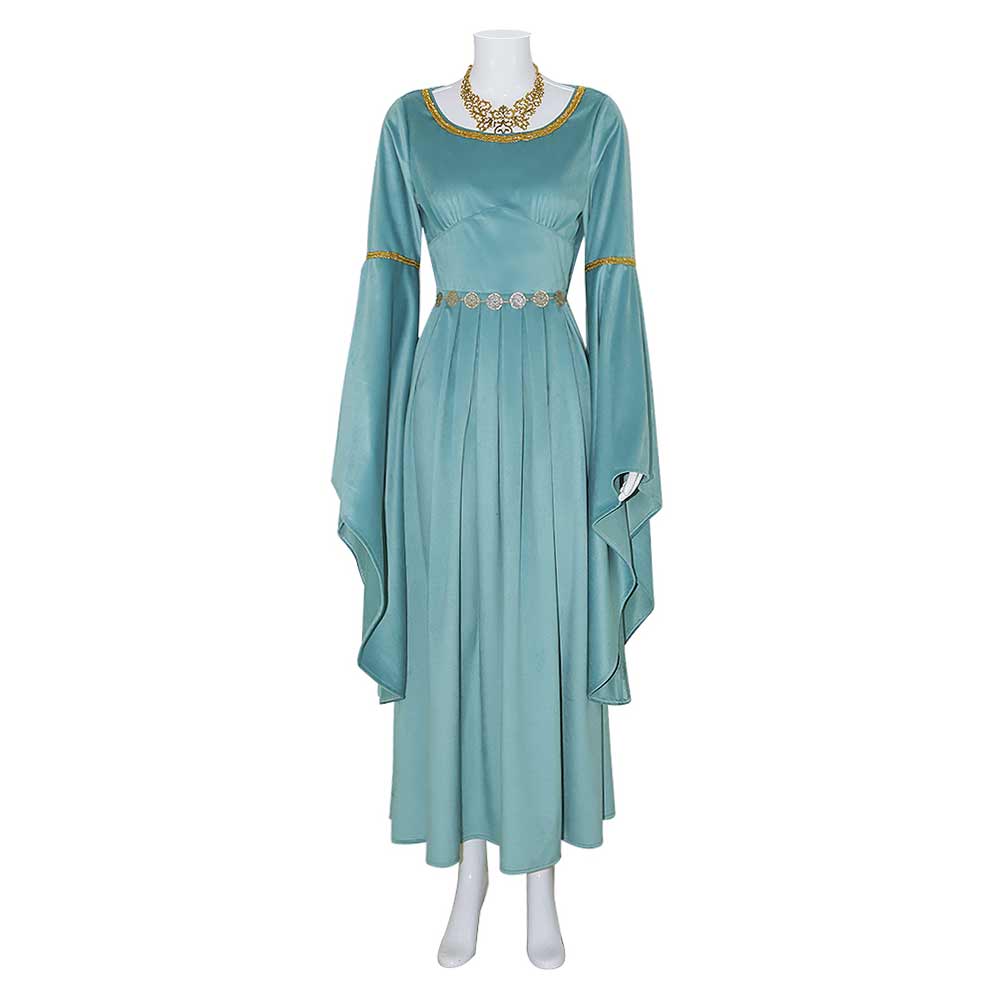 The Lord of the Rings: The Rings of Power Galadriel Robe Bleue Cosplay Costume