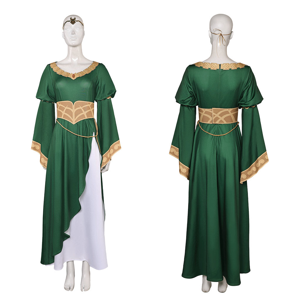 The Lord of The Rings(2024) Hera Tenue Verte Cosplay Costume