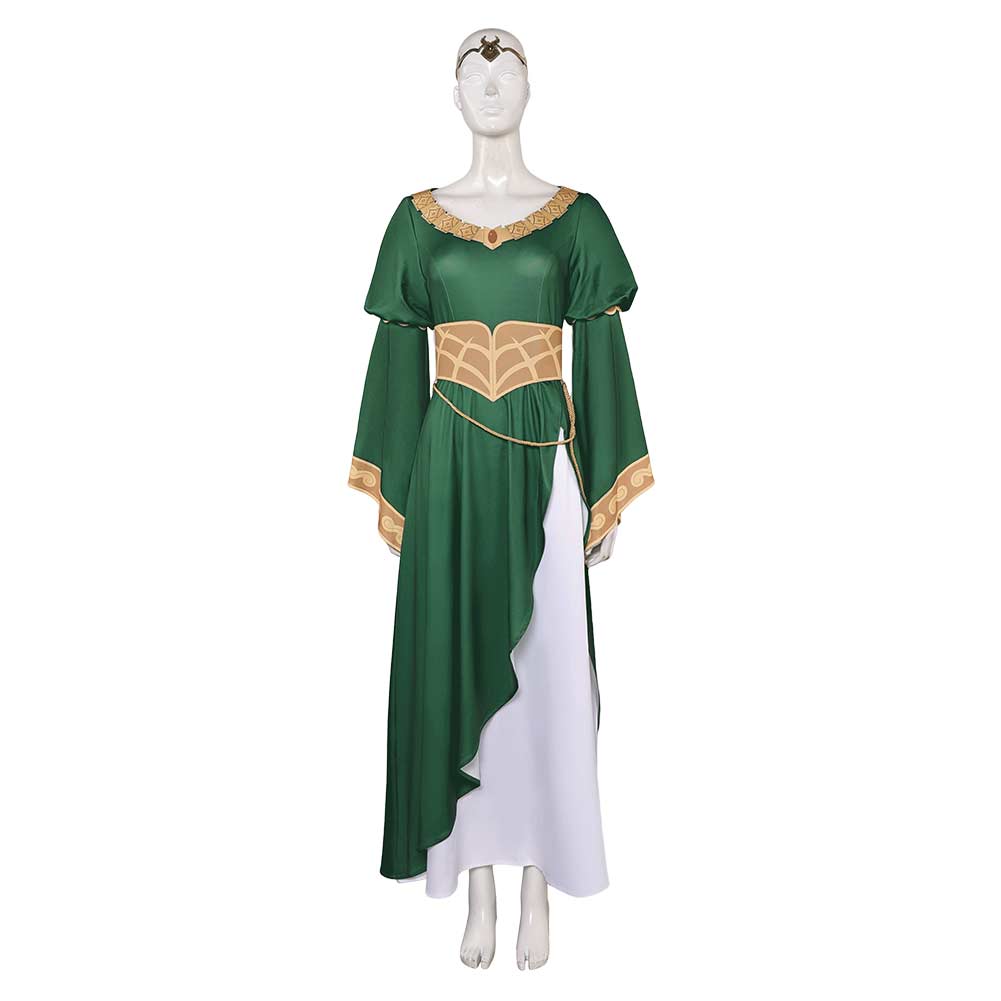 The Lord of The Rings(2024) Hera Tenue Verte Cosplay Costume