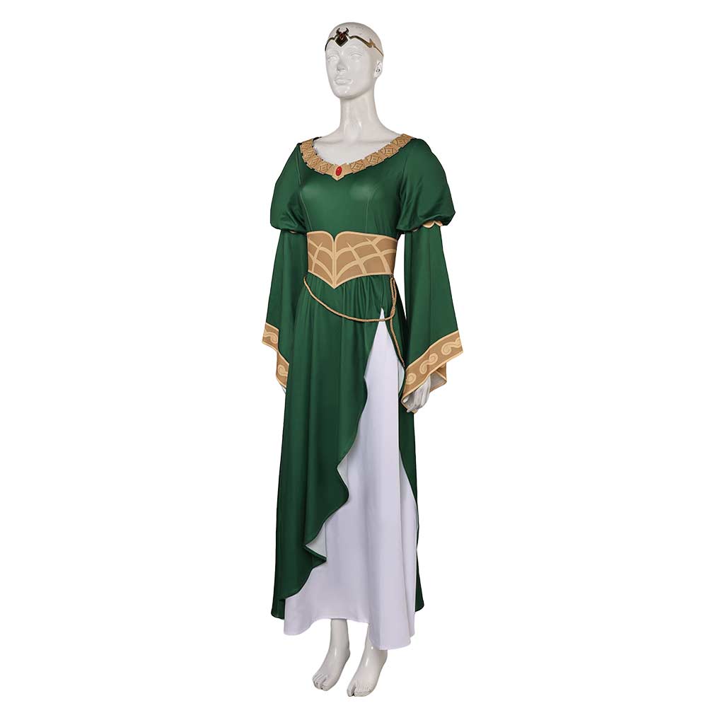 The Lord of The Rings(2024) Hera Tenue Verte Cosplay Costume