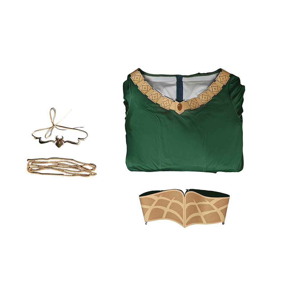 The Lord of The Rings(2024) Hera Tenue Verte Cosplay Costume