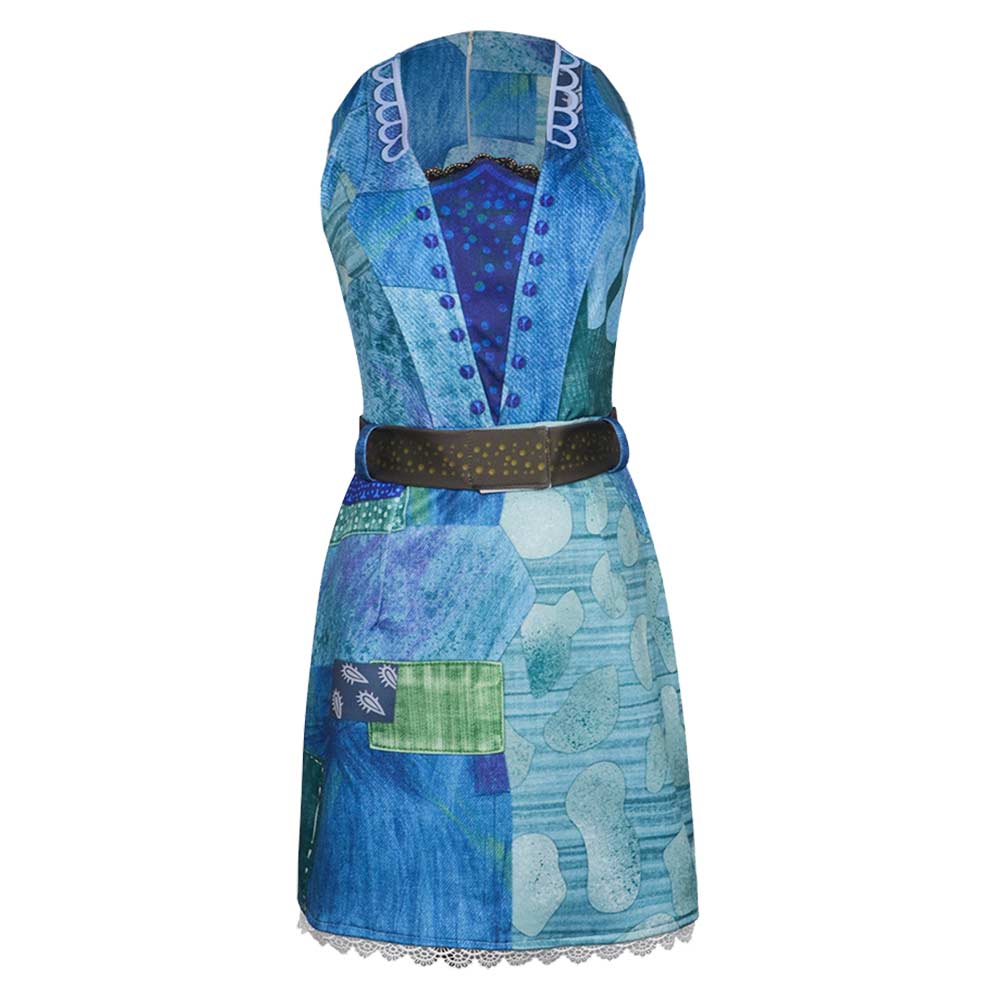 The Twits(2025) Mme Twit Robe Bleue Cosplay Costume