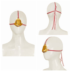 The Ugly Stepsister(2025) Elvira Décoration Faciale Doré Cosplay Accessoire