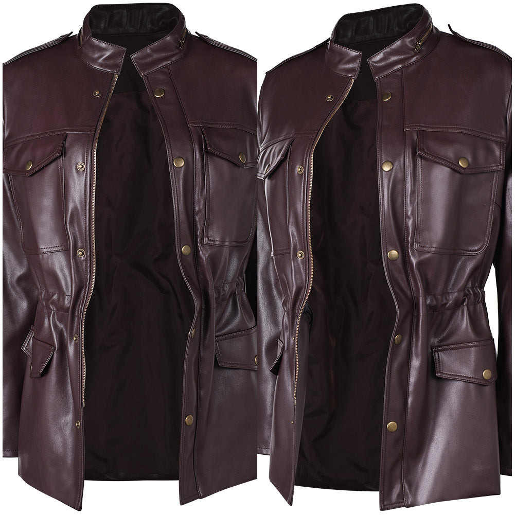 The Walking Dead: Daryl Dixon Saison 2 Carol Peletier Veste en Cuir Cosplay Costume