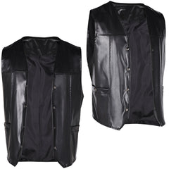 The Walking Dead: Daryl Dixon Saison 2 Daryl Dixon Gilet Noir en Cuir Cosplay Costume