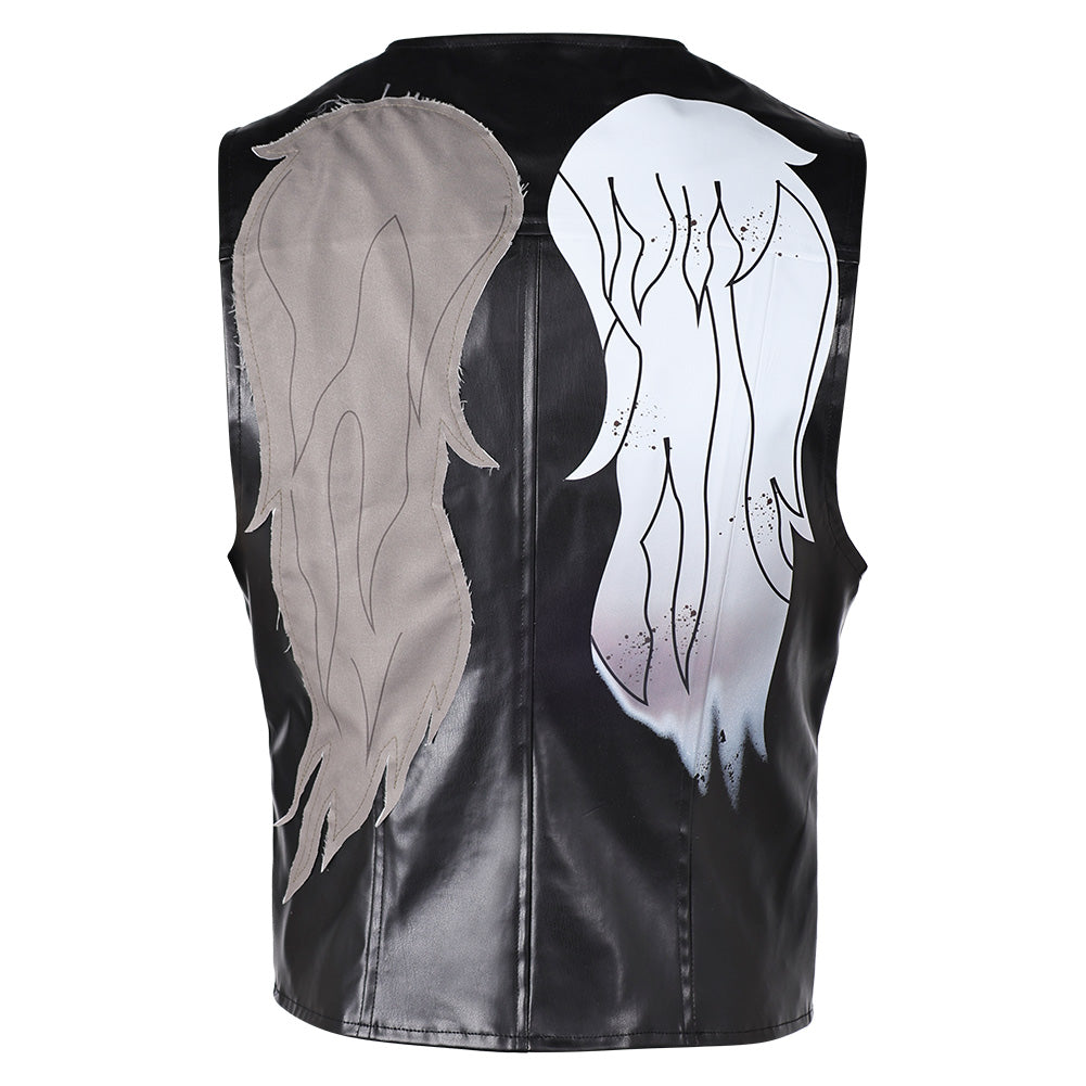 The Walking Dead: Daryl Dixon Saison 2 Daryl Dixon Gilet Noir en Cuir Cosplay Costume