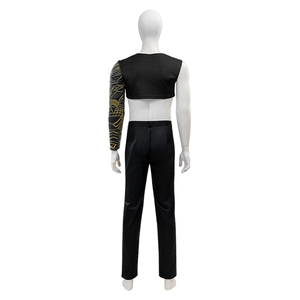 Thunderbolts(2025) Bucky Barnes Winter Soldier Gilet Noir Cosplay Costume