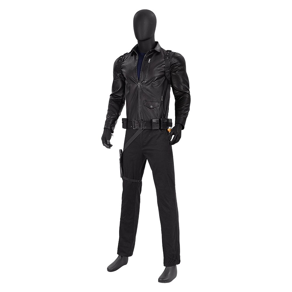 Thunderbolts(2025) Bucky Barnes Winter Soldier Tenue Noire Cosplay Costume