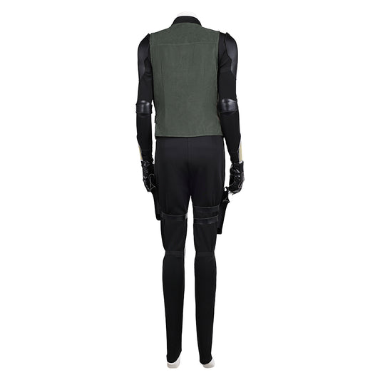 Thunderbolts(2025) Yelena Belova Tenue Noire et Verte Cosplay Costume