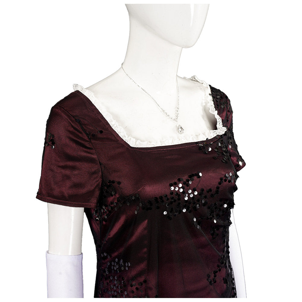 Titanic Rose DeWitt Bukater Robe Rouge Cosplay Costume