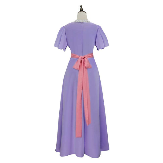 Titanic Rose DeWitt Bukater Robe Violette Claire Cosplay Costume