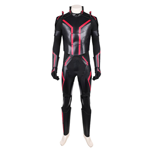 Tron: Legacy(2025) Ares Combinaison Noire et Rouge Cosplay Costume