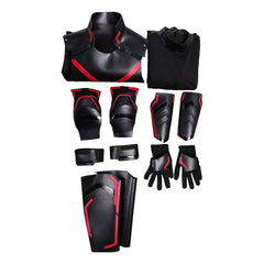 Tron: Legacy(2025) Ares Combinaison Noire et Rouge Cosplay Costume