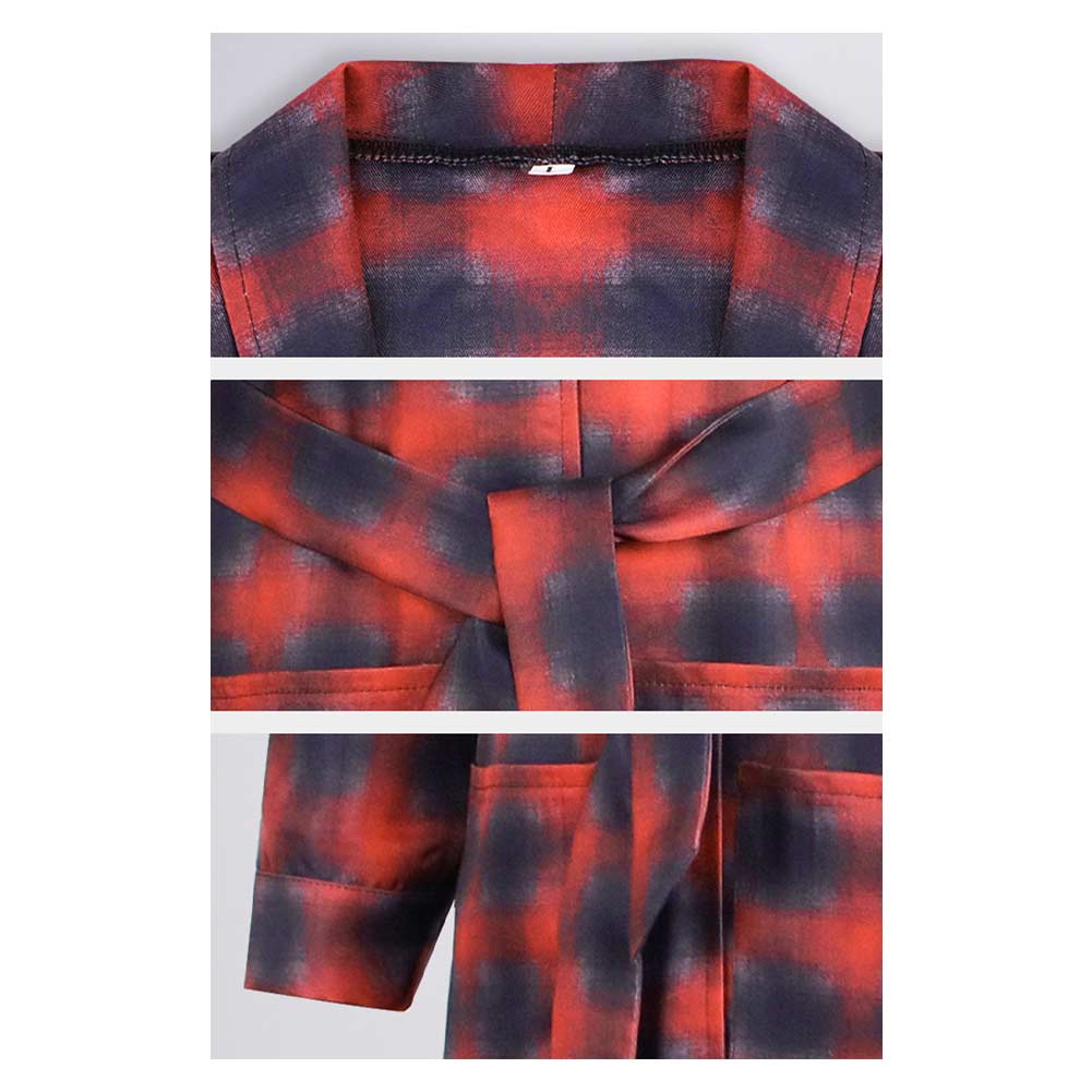 Une Bataille Après L'Autre(2025) Bob Veste Rouge et Noire Cosplay Costume