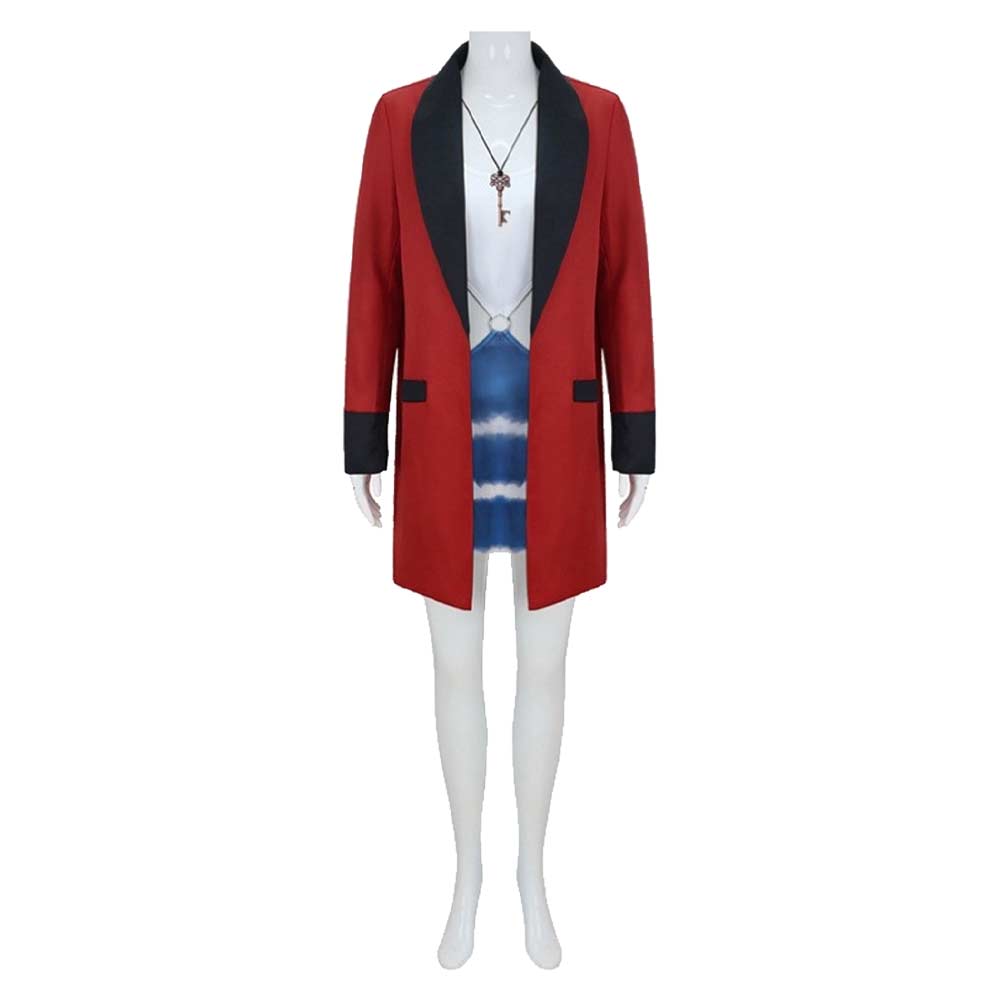 Une Jolie Femme Vivian Tenue de Veste Rouge Cosplay Costume