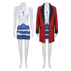 Une Jolie Femme Vivian Tenue de Veste Rouge Cosplay Costume