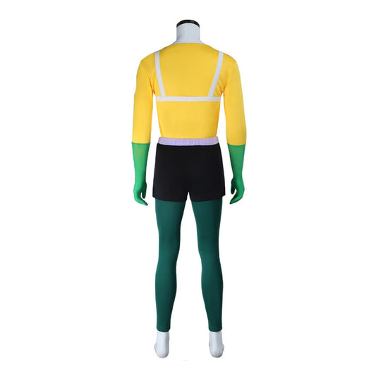 SpongeBob Mermaid Man Tenue Jaune et Noire Cosplay Costume