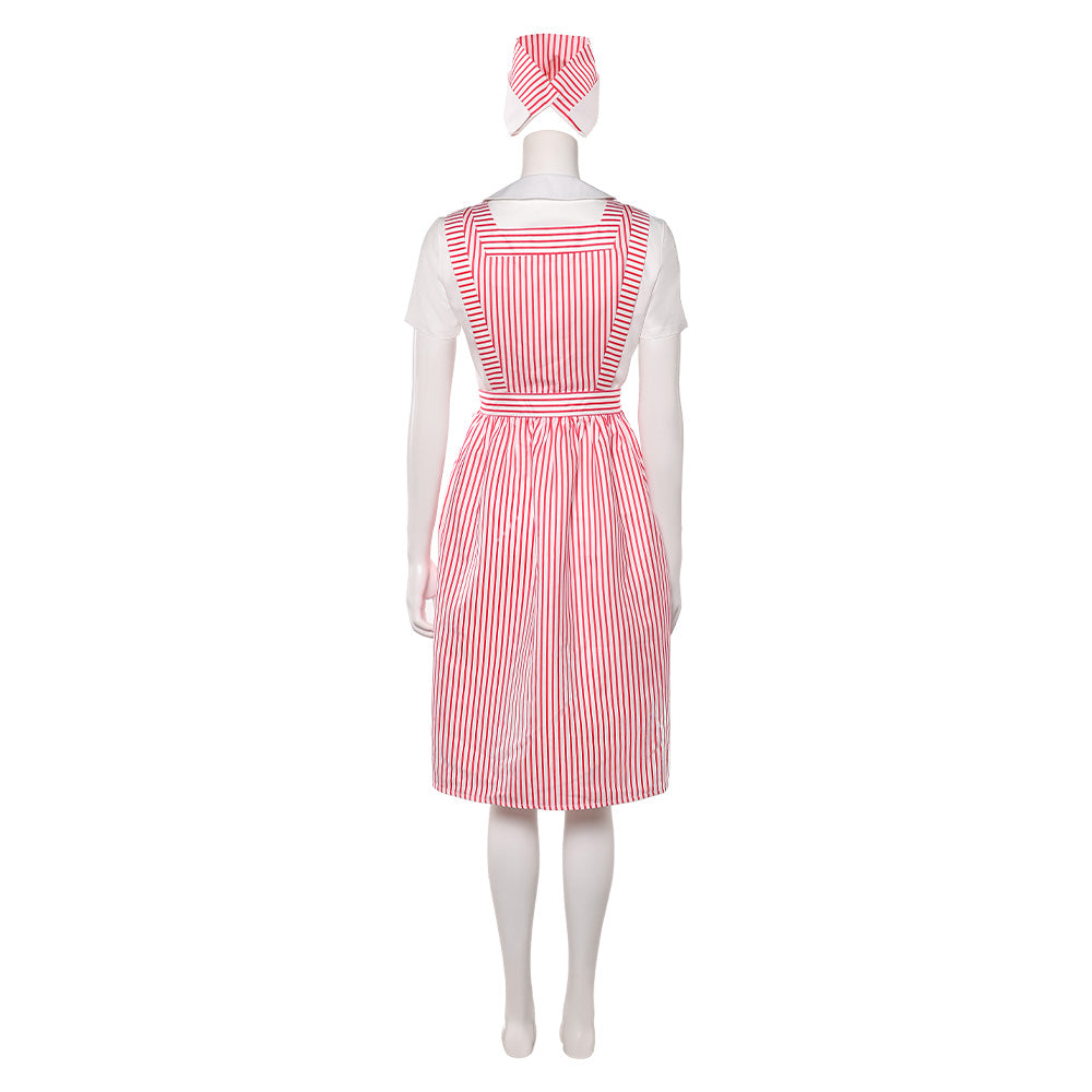 Stranger Things Saison 5(2025) Nancy/Vickie Infirmière Uniforme Rose Cosplay Costume