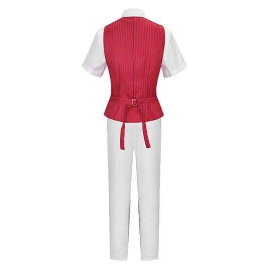 Wicked Prince Fiyero Tenue de Gilet Rouge Cosplay Costume