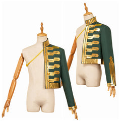 Wicked Princess Fiyero Cape Verte et Or Cosplay Costume