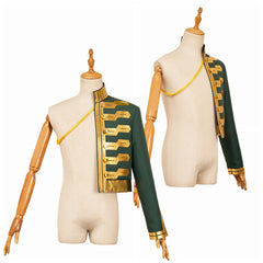 Wicked Princess Fiyero Cape Verte et Or Cosplay Costume