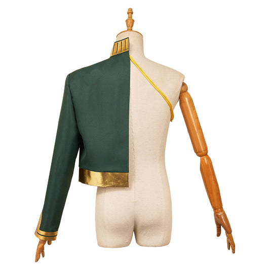 Wicked Princess Fiyero Cape Verte et Or Cosplay Costume