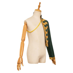 Wicked Princess Fiyero Cape Verte et Or Cosplay Costume