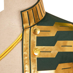 Wicked Princess Fiyero Cape Verte et Or Cosplay Costume