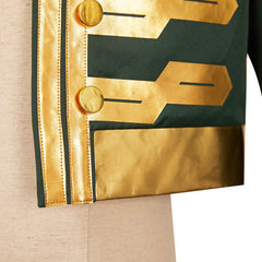 Wicked Princess Fiyero Cape Verte et Or Cosplay Costume