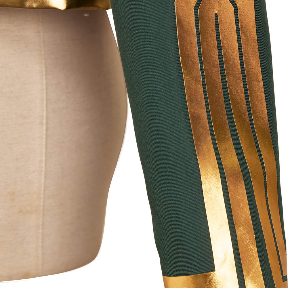 Wicked Princess Fiyero Cape Verte et Or Cosplay Costume