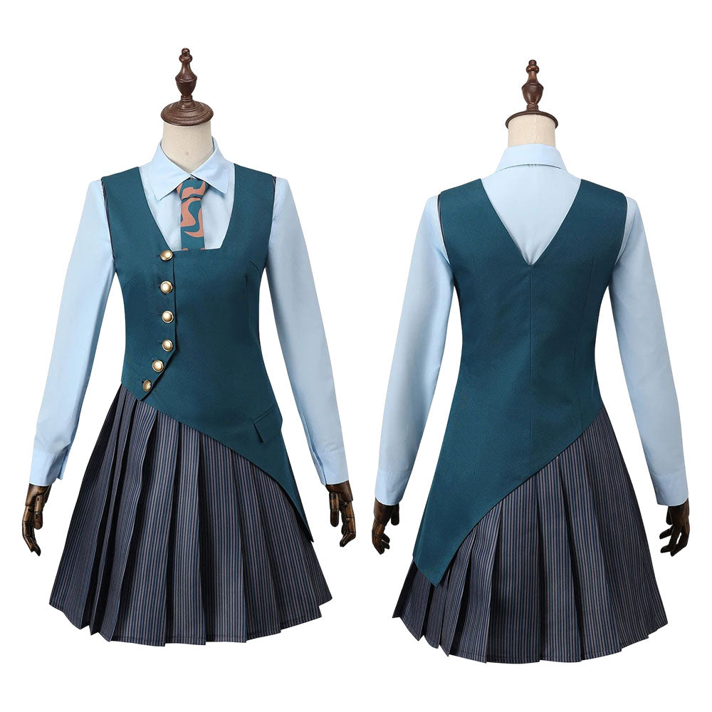 Wicked: For Good(2025) Elphaba Uniforme Scolaire Vert Cosplay Costume
