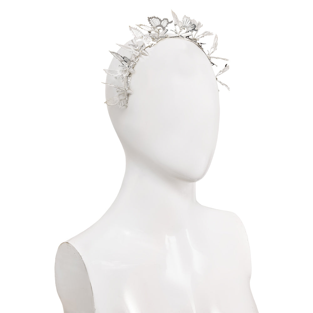 Wicked: For Good(2025) Glinda Accessoire pour Cheveux Papillon Argenté Cosplay