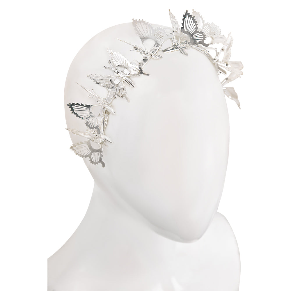 Wicked: For Good(2025) Glinda Accessoire pour Cheveux Papillon Argenté Cosplay