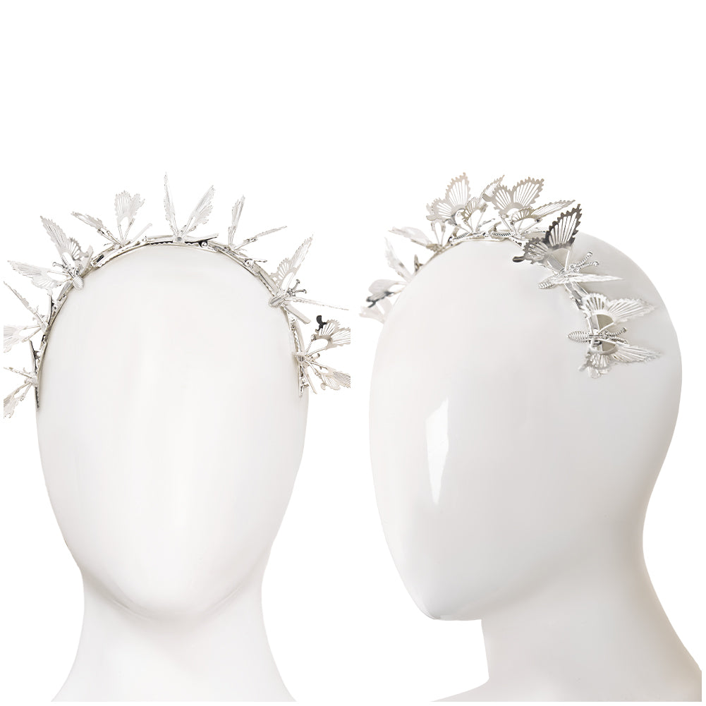 Wicked: For Good(2025) Glinda Accessoire pour Cheveux Papillon Argenté Cosplay