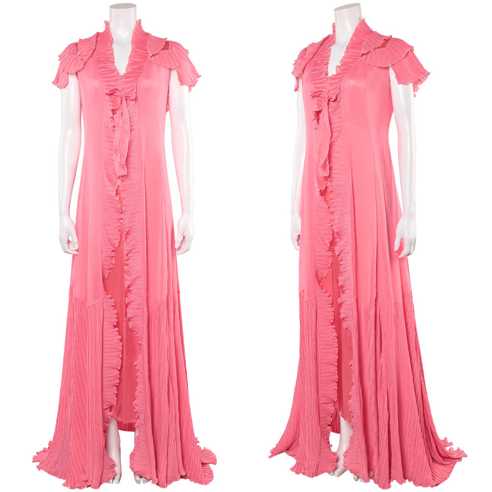 Wicked: For Good(2025) Glinda Pyjama Robe Rose Cosplay Costume