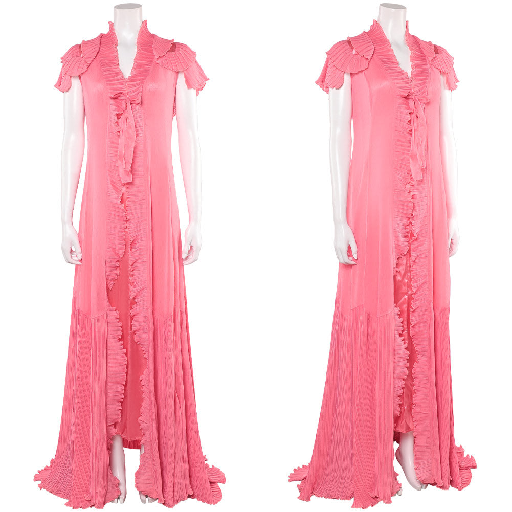 Wicked: For Good(2025) Glinda Pyjama Robe Rose Cosplay Costume