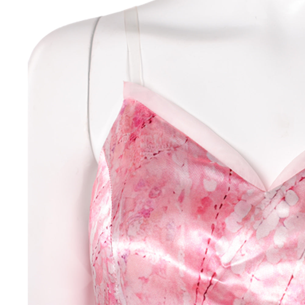 Wicked: For Good(2025) Glinda Robe à Bretelles Rose Cosplay Costume Ver.2