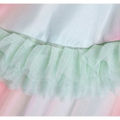 Wicked: For Good(2025) Glinda Robe de Célébration avec Volants Multiples Cosplay Costume