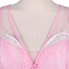 Wicked: For Good(2025) Glinda Robe en Tulle Rose Cosplay Costume