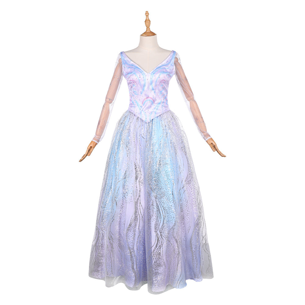Wicked: For Good(2025) Glinda Robe Irisée Cosplay Costume