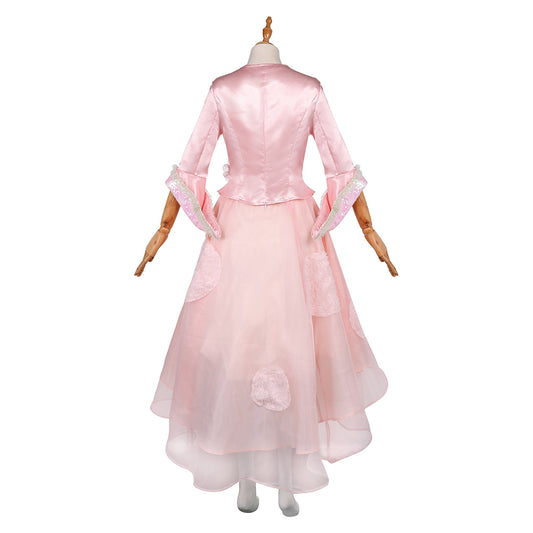 Wicked: For Good(2025) Glinda Robe Rose 2-pièces Cosplay Costume